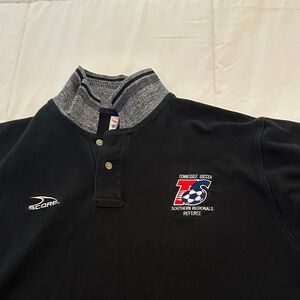 Adidas Black and Gray Polo Shirt with Logo